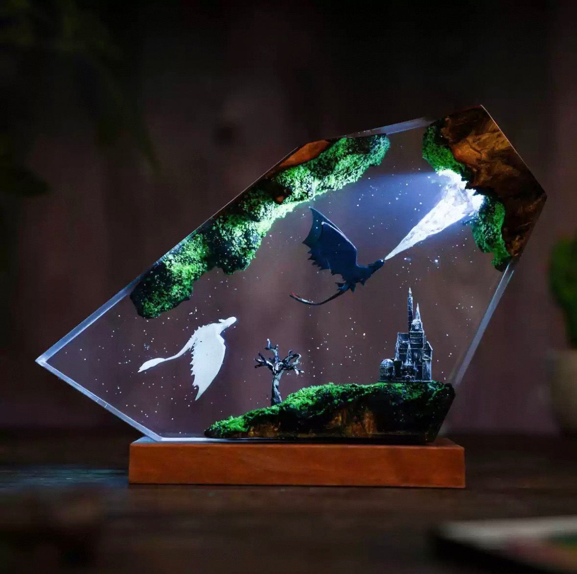 Handcrafted HTTYD Resin Lamps